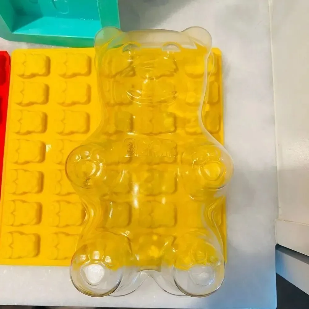 Nostalgia Gummy Candy Making Kit With 4 Silicone Mold Trays Bundle Multicolor OS